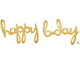 Happy B-Day Script - Gold - Anagram