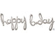 Happy B-Day Script - Silver - Anagram