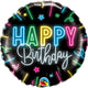 Happy Birthday Neon 18″ Balloon