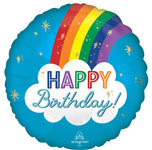 Happy Birthday Rainbow 18″ Foil Balloon by Anagram from Instaballoons