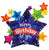 Happy Birthday Star Holographic 36″ Foil Balloon by Convergram from Instaballoons