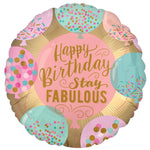 Happy Birthday Stay Fabulous 18″ Foil Balloon by Anagram from Instaballoons