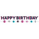 Happy Birthday Tik-Tok inspired Banner by Amscan from Instaballoons