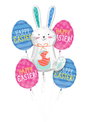 Happy Easter Funny Bunny Foil Balloon by Anagram from Instaballoons
