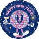 Happy New Year Disco Ball Buddy 18″ Balloon