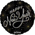 Happy New Year Fireworks 18″ Foil Balloon by Prima from Instaballoons