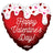 Happy Valentine's Day Melted Heart 18″ Foil Balloon by Convergram from Instaballoons