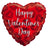 Happy Valentine's Day Red Kisses 18″ Foil Balloon by Convergram from Instaballoons