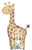 Hello Baby Giraffe 42″ Foil Balloon by Anagram from Instaballoons