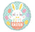 Hoppy Easter Bunny Eggs 18″ Foil Balloon by Anagram from Instaballoons