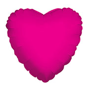 Hot Pink Heart (requires heat-sealing) 09″ Foil Balloons by Convergram from Instaballoons