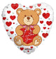 I Love You Bear Heart 18″ Balloon