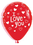 I Love You Hearts 11″ Latex Balloons by Sempertex from Instaballoons