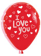 I Love You Hearts 11″ Latex Balloons (50 count)