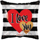 I Love You Hearts & Lines 18″ Balloon