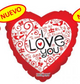 I Love You Words 18″ Balloon