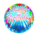 18" Happy Birthday - Colored Balloons (20ct) - Party America