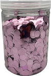 Imported Metallic Confetti Jar - Baby Pink 1.5cm