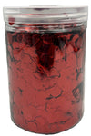 Imported Metallic Confetti Jar - Red 1.5cm