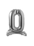 Imported Mylar & Foil #0 Silver Standing 28″ Balloon