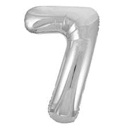 Imported Mylar & Foil #7 Silver 34″ Balloon