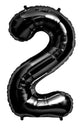 Black Number 2 34″ Balloon