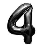 Imported Mylar & Foil Black Number 4 34″ Balloon