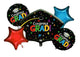 Bouquet Congrats Grad Black Balloon