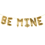 BE MINE 16" Balloon Phrase Banner Set