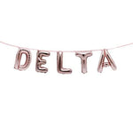 DELTA Greek Sorority Fraternity Balloon Banner Set