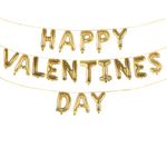 HAPPY VALENTINE'S DAY 16" Balloon Phrase Banner Set