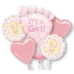 instaballoons Mylar & Foil It's A Girl Balloon Bouquet