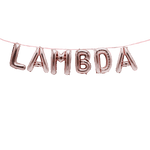 LAMBDA Greek Sorority Fraternity Balloon Banner Set