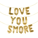 LOVE YOU SMORE 16" Balloon Phrase Banner Set