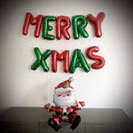 MERRY XMAS Christmas Balloon Banner Kit