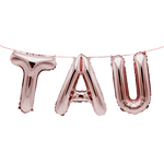 TAU Greek Sorority Fraternity Balloon Banner Set