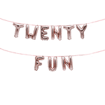 TWENTY FUN 21st Birthday Balloon Banner Set