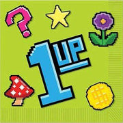 instaballoons Party Supplies 8-Bit Lunch Napkins (16 count)
