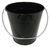 instaballoons Party Supplies Emerald Black Metal Bucket 5.5X6