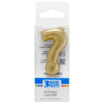 instaballoons Party Supplies Gold ? Question Mark Candle