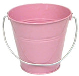 instaballoons Party Supplies Pink Metal Bucket 5.5X6