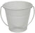 instaballoons Party Supplies White Metal Bucket 5.5X6