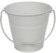 White Metal Bucket 5.5X6