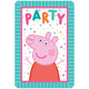 Invitations - Peppa Pig Confetti Party (8ct) - Amscan