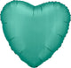 Jade Green Satin Luxe Heart 19″ Balloon