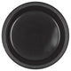 Jet Black 7" Plastic Plates (20 count)