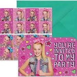 Jojo Siwa Postcard Invitations 8ct - Amscan