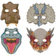 Jurassic World into the Wild Paper Masks (8 Count) - Amscan