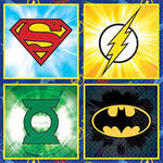 5" Beverage Napkins - Justice League (16ct) - Amscan