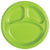 Kiwi Green Divided Plastic Plates 10″ by Amscan from Instaballoons